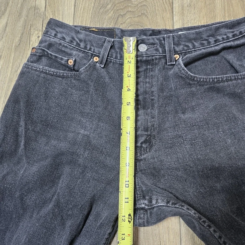 Vtg Levis 550 Jeans Black Relaxed Fit Tapered Leg Y2K 2002‎ Mens 33/34x34